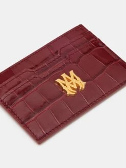 Amiri CROC EMBOSSED CARD HOLDER - WINE(Croc Embossed Card Holder Wine) 7 Amiri CROC EMBOSSED CARD HOLDER - WINE(Croc Embossed Card Holder Wine) -Amiri 03615e6a 2a27 4b33 9f81 4d0d87aff82c