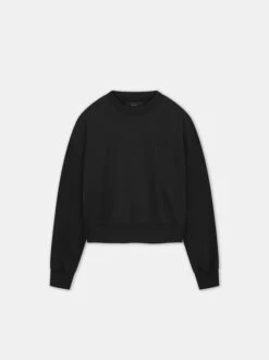 WOMEN - WOMEN'S AMIRI EMBROIDERED CREW - Black(Women Womens Amiri Embroidered Crew Black)