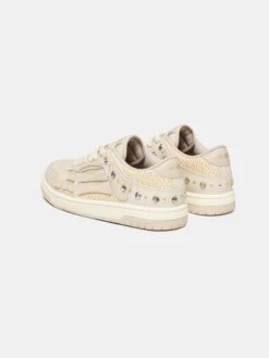 Amiri WOMEN - WOMEN'S CRYSTAL STUDDED SKEL TOP LOW - ALABASTER(Women Womens Crystal Studded Skel Top Low Alabaster) -Amiri 115a46c2 9d6f 4076 ba6b b727b333bf54