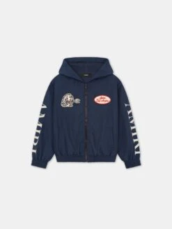 Amiri KIDS - KIDS' STATION PATCH WINDBREAKER - Midnight Blue(Kids Kids Station Patch Windbreaker Midnight Blue)