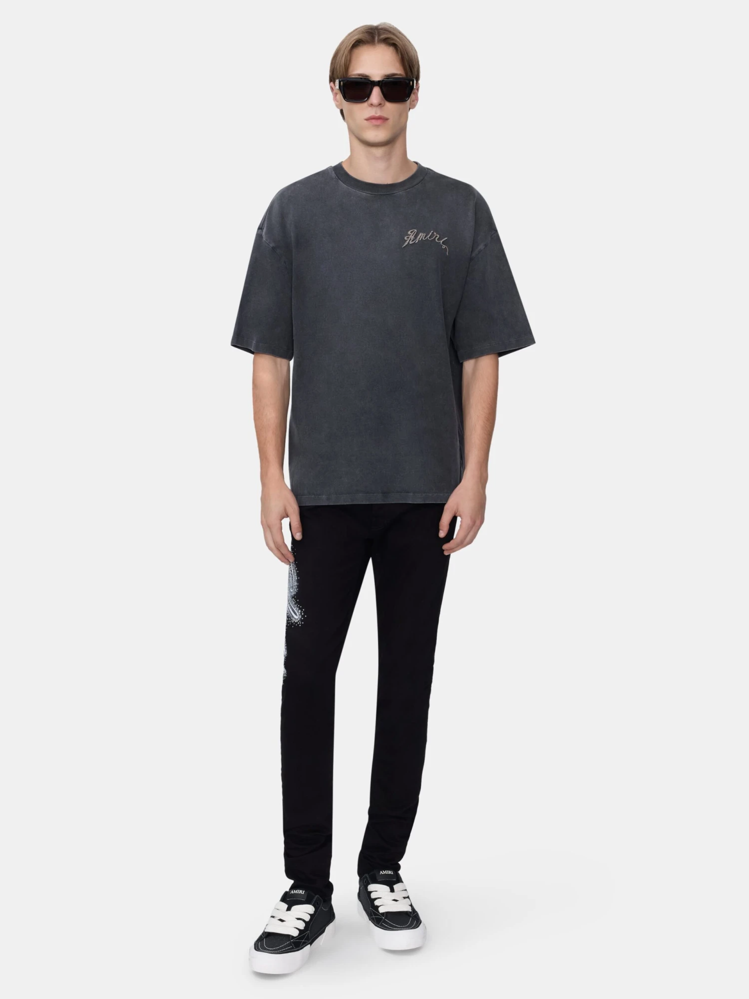 CURSIVE AMIRI CRYSTAL JEAN - BLACK(Cursive Amiri Crystal Jean Black Od) 4 CURSIVE AMIRI CRYSTAL JEAN - BLACK(Cursive Amiri Crystal Jean Black Od) - Image 2