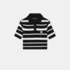 Amiri WOMEN - WOMEN'S MA STRIPED POLO - Black(Women Womens Ma Striped Polo Black) -Amiri 18b69482 e0cb 47cb 96c3 e59440d7e8ef