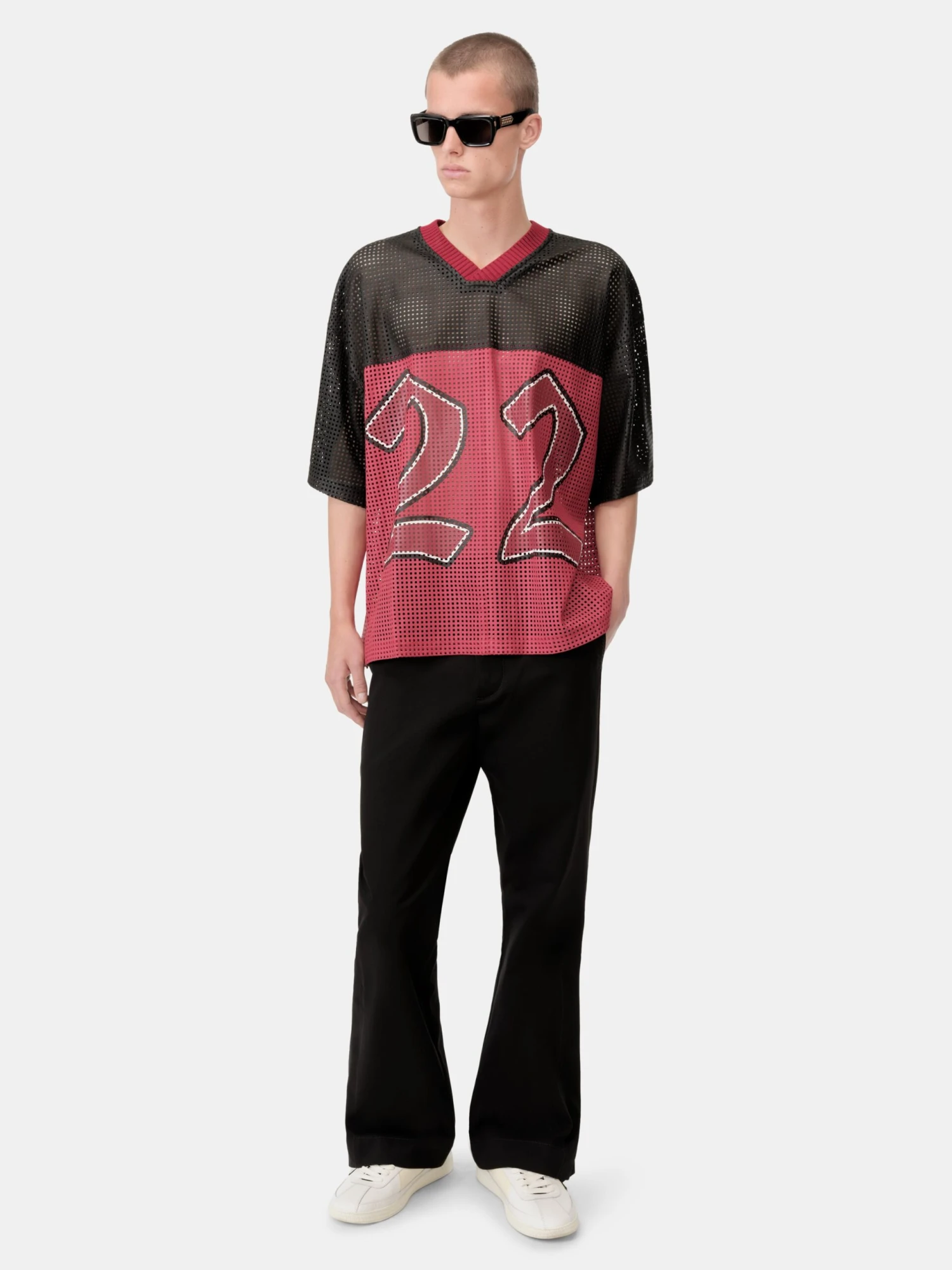 AMIRI 22 OVERSIZED JERSEY - Varsity Red(Amiri 22 Oversized Jersey Varsity Red) 4 AMIRI 22 OVERSIZED JERSEY - Varsity Red(Amiri 22 Oversized Jersey Varsity Red) - Image 2