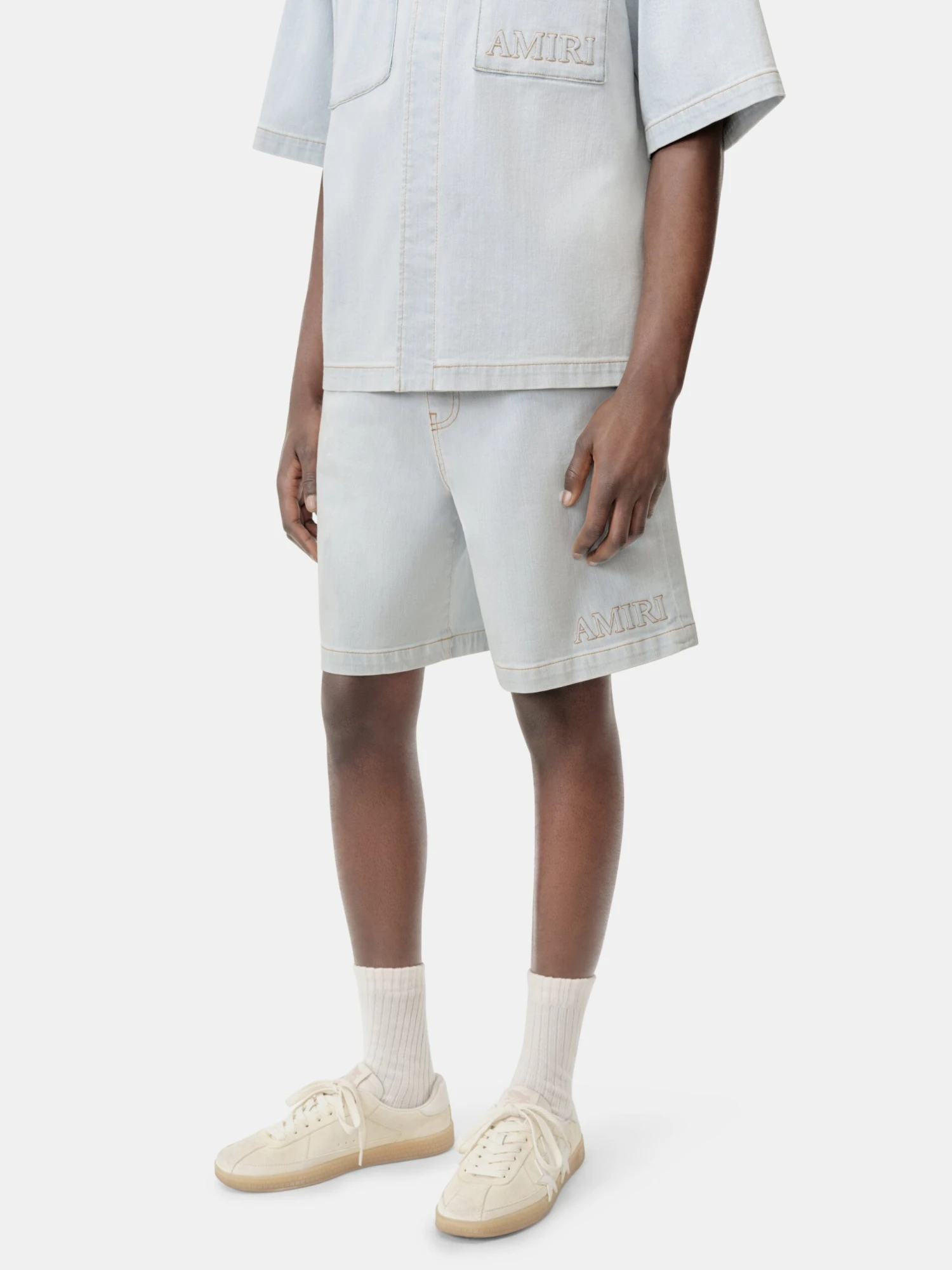 AMIRI 3D 5 POCKET SHORT - Light Indigo(Amiri 3d 5 Pocket Short Light Indigo) 6 AMIRI 3D 5 POCKET SHORT - Light Indigo(Amiri 3d 5 Pocket Short Light Indigo) - Image 4