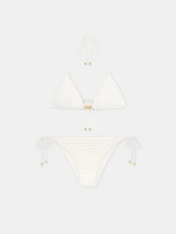 Amiri WOMEN - WOMEN'S CROCHET BIKINI - Ivory(Women Womens Crochet Bikini Ivory)