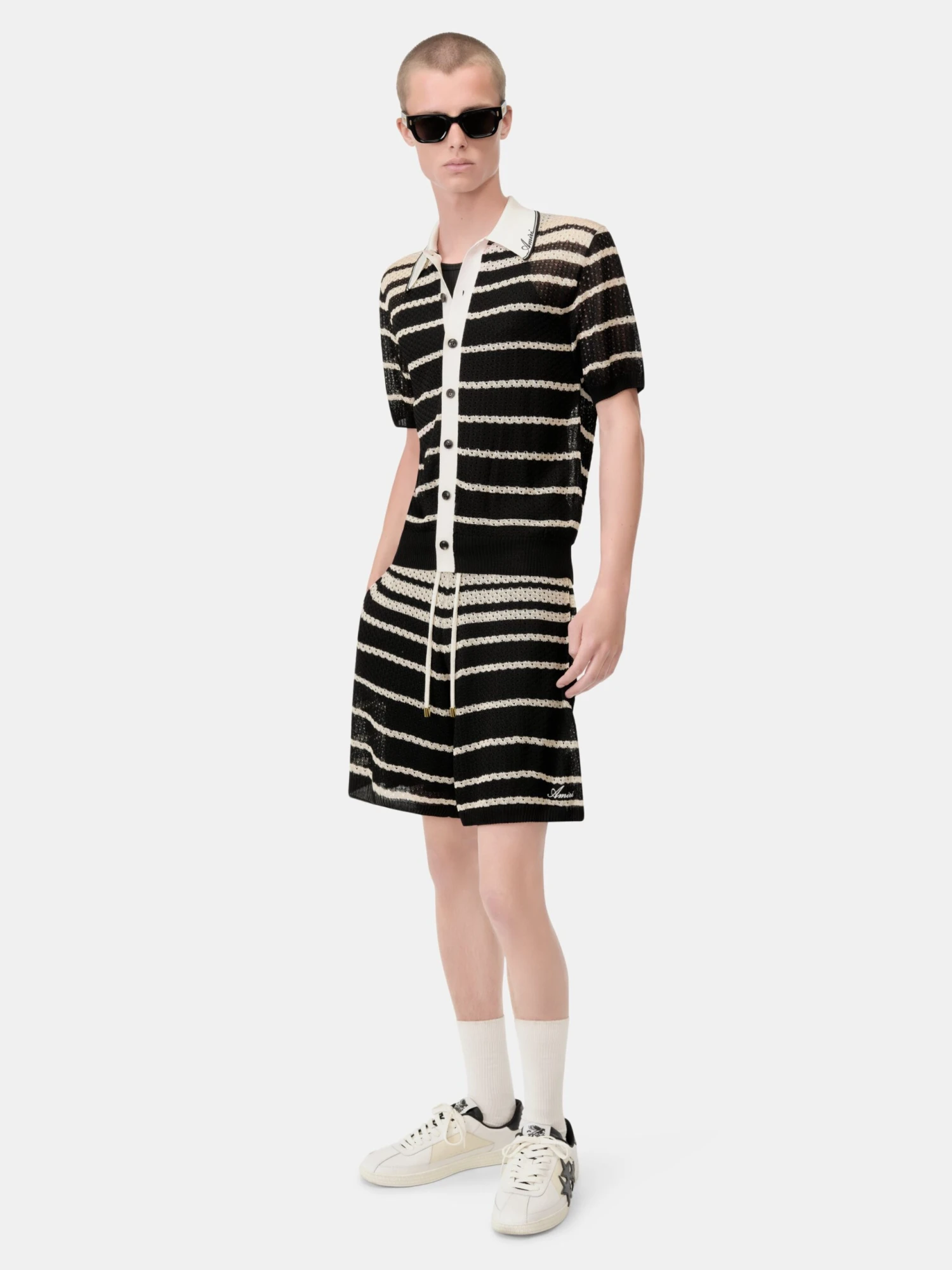 Amiri STRIPED SHORT - Black(Striped Short Black) 4 Amiri STRIPED SHORT - Black(Striped Short Black) - Image 2