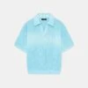 AMIRI SCRIPT POLO - Ice Blue(Amiri Script Polo Ice Blue)