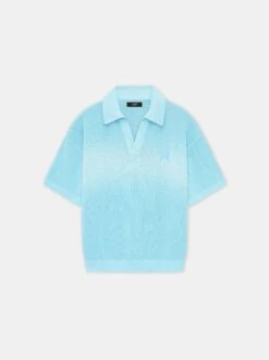 AMIRI SCRIPT POLO - Ice Blue(Amiri Script Polo Ice Blue)