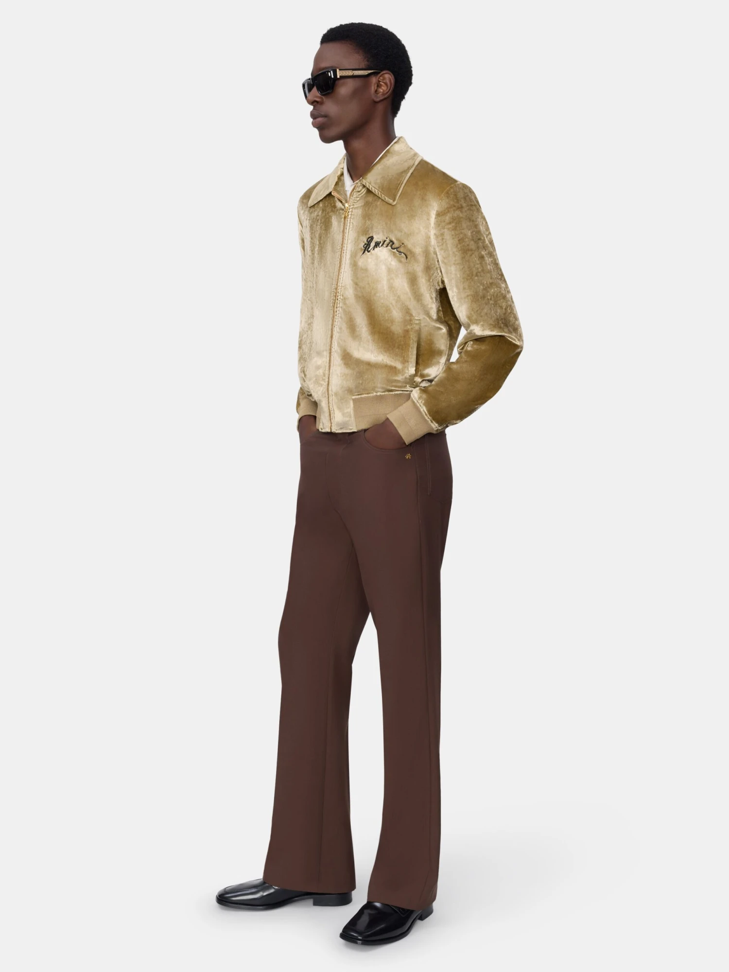 Amiri STRAIGHT CROPPED PANT - DARK BROWN(Straight Cropped Pant Dark Brown) 5 Amiri STRAIGHT CROPPED PANT - DARK BROWN(Straight Cropped Pant Dark Brown) - Image 3