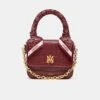 Amiri WOMEN - WOMEN'S CROC EMOSSED MICRO MA BAG - WINE(Women Womens Croc Emossed Micro Ma Bag Wine)