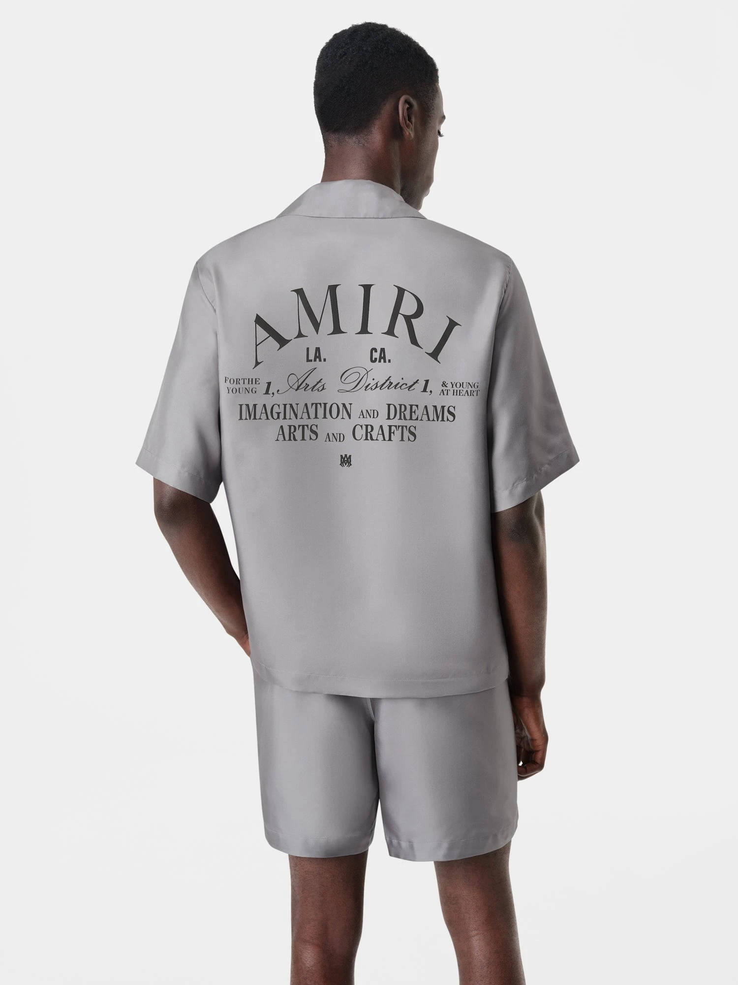 Amiri ARTS DISTRICT BOWLING SHIRT - Grey(Arts District Bowling Shirt Grey) 6 Amiri ARTS DISTRICT BOWLING SHIRT - Grey(Arts District Bowling Shirt Grey) - Image 4