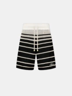 Amiri STRIPED SHORT - Black(Striped Short Black)