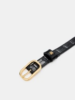 Amiri CROC EMBOSSED 2CM BELT - BLACK GOLD(Croc Embossed 2cm Belt Black Gold) 7 Amiri CROC EMBOSSED 2CM BELT - BLACK GOLD(Croc Embossed 2cm Belt Black Gold) -Amiri 3569b90d 8a8d 4cc9 a945 eb985f34aed5