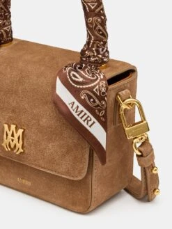 Amiri WOMEN - WOMEN'S SUEDE MICRO MA BAG - DARK BROWN(Women Womens Suede Micro Ma Bag Dark Brown) 10 Amiri WOMEN - WOMEN'S SUEDE MICRO MA BAG - DARK BROWN(Women Womens Suede Micro Ma Bag Dark Brown) -Amiri 35 AW25 Women ACCESSORIES Bags MA AWBGTH1084 200 SUEDEMICROMABAG DarkBrown D1REFCROP