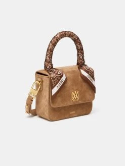 Amiri WOMEN - WOMEN'S SUEDE MICRO MA BAG - DARK BROWN(Women Womens Suede Micro Ma Bag Dark Brown) 9 Amiri WOMEN - WOMEN'S SUEDE MICRO MA BAG - DARK BROWN(Women Womens Suede Micro Ma Bag Dark Brown) -Amiri 35 AW25 Women ACCESSORIES Bags MA AWBGTH1084 200 SUEDEMICROMABAG DarkBrown S