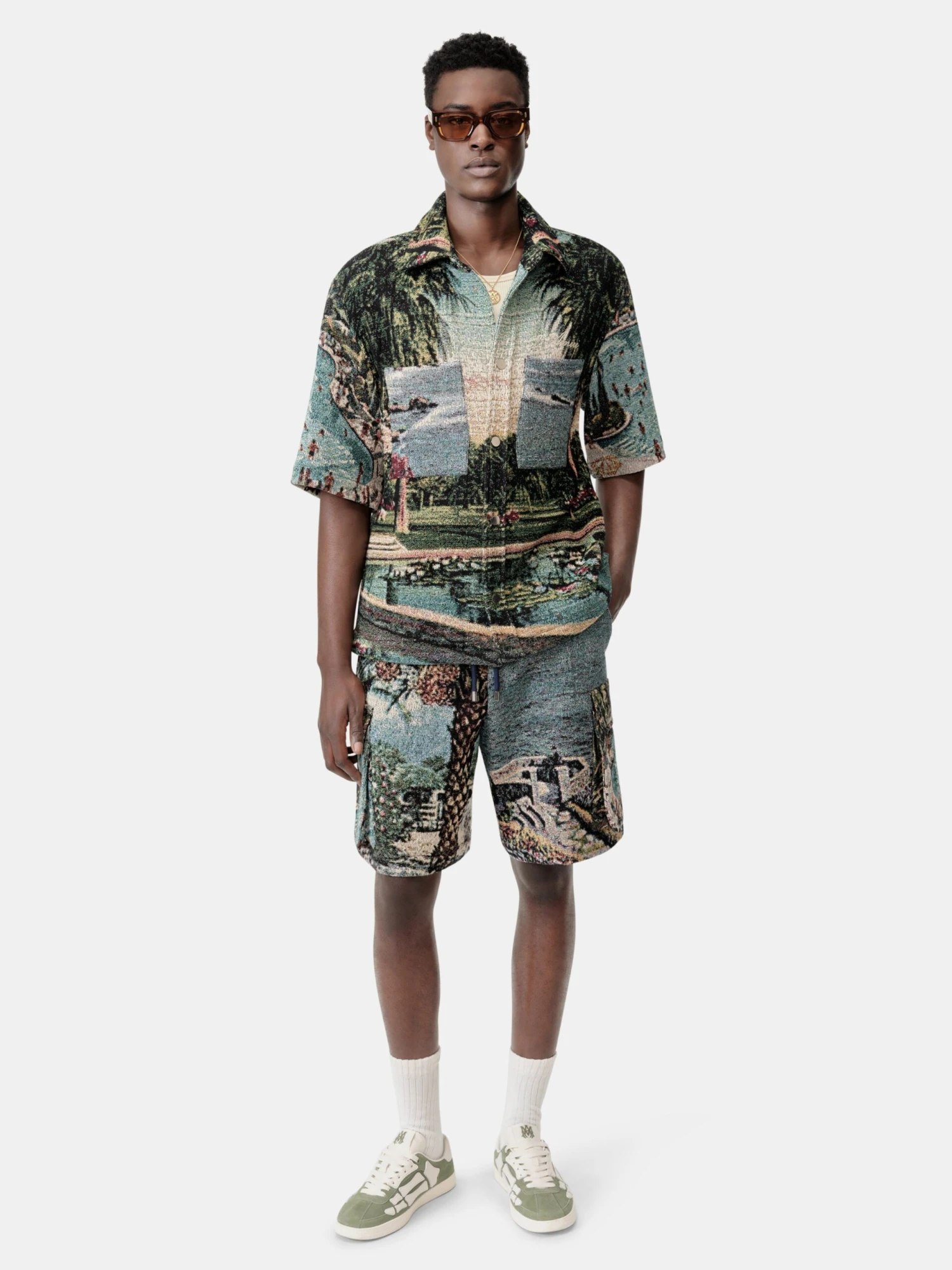 Amiri PARADISE TAPESTRY SHIRT - Multi(Paradise Tapestry Shirt Multi) 4 Amiri PARADISE TAPESTRY SHIRT - Multi(Paradise Tapestry Shirt Multi) - Image 2