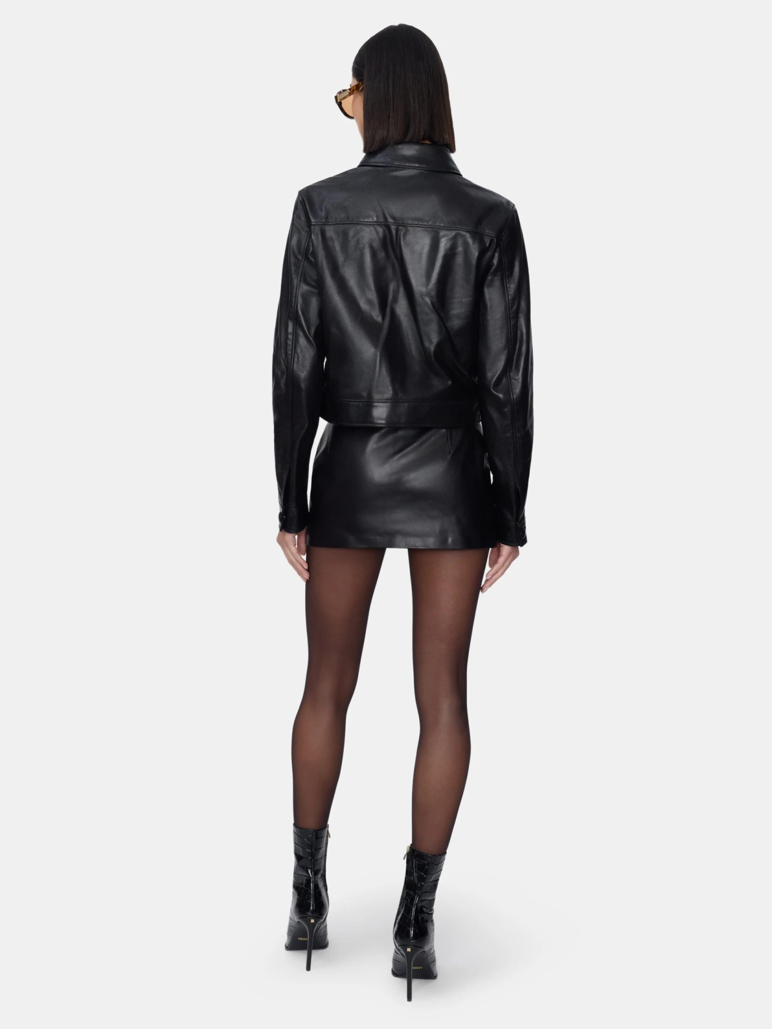 Amiri WOMEN - WOMEN'S MA LEATHER BLOUSON - BLACK(Women Womens Ma Leather Blouson Black) 6 Amiri WOMEN - WOMEN'S MA LEATHER BLOUSON - BLACK(Women Womens Ma Leather Blouson Black) - Image 4