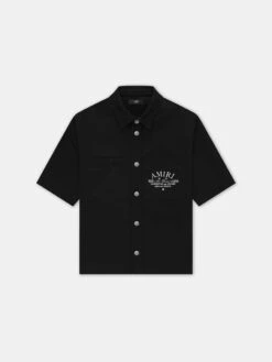 Amiri 38 AMIRI ARTS DISTRICT CAMP SHIRT - BLACK(Amiri Arts District Camp Shirt Black)