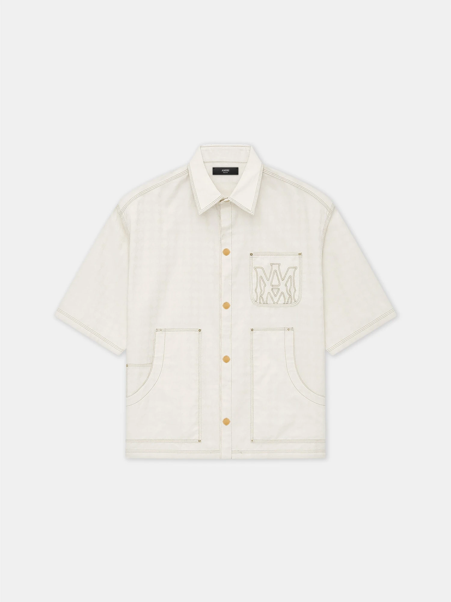 Amiri MA QUAD WORK SHIRT - Alabaster(Ma Quad Work Shirt Alabaster) 3 Amiri MA QUAD WORK SHIRT - Alabaster(Ma Quad Work Shirt Alabaster)