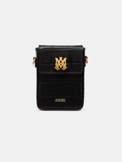 Amiri CROC EMBOSSED CIGARETTE CASE - BLACK(Croc Embossed Cigarette Case Black)