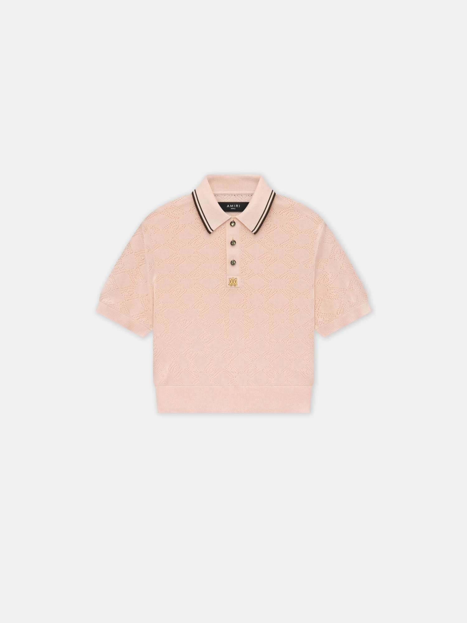 Amiri WOMEN - WOMEN'S MA QUAD POLO - Blush(Women Womens Ma Quad Polo Blush) 3 Amiri WOMEN - WOMEN'S MA QUAD POLO - Blush(Women Womens Ma Quad Polo Blush)