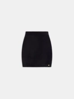 Amiri WOMEN - WOMEN'S VELVET MINI SKIRT - BLACK(Women Womens Velvet Mini Skirt Black)