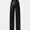 Amiri WOMEN - WOMEN'S LEATHER WIDE STRAIGHT - Black(Women Womens Leather Wide Straight Black)