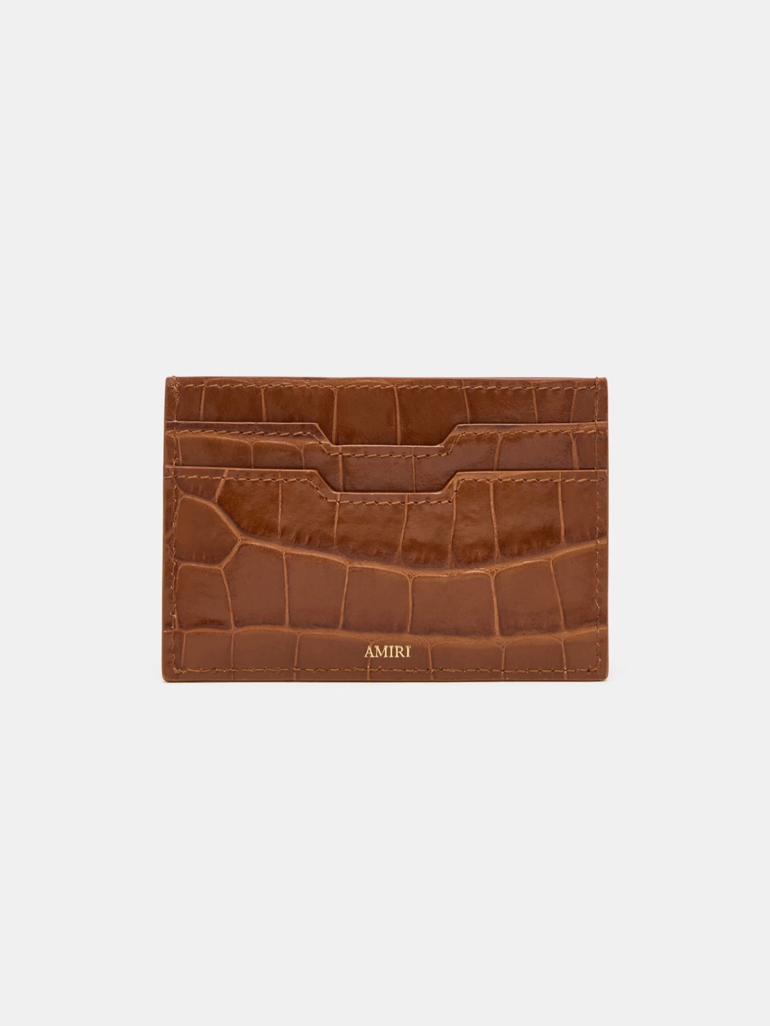 Amiri CROC EMBOSSED CARD HOLDER - MALT(Croc Embossed Card Holder Malt) 4 Amiri CROC EMBOSSED CARD HOLDER - MALT(Croc Embossed Card Holder Malt) - Image 2
