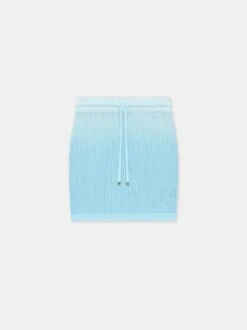 WOMEN - WOMEN'S AMIRI SCRIPT SKIRT - Ice Blue(Women Womens Amiri Script Skirt Ice Blue)