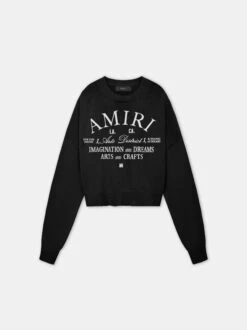 WOMEN - WOMEN'S AMIRI ARTS DISTRICT CREW - Black(Women Womens Amiri Arts District Crew Black)