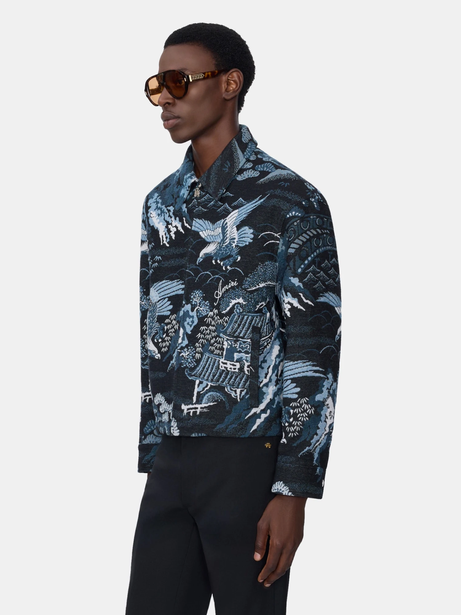 Amiri BIRD TAPESTRY BLOUSON - BLACK(Bird Tapestry Blouson Black) 5 Amiri BIRD TAPESTRY BLOUSON - BLACK(Bird Tapestry Blouson Black) - Image 3