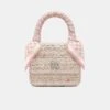 Amiri WOMEN - WOMEN'S BOUCLE MICRO MA BAG - Dusk Pink(Women Womens Boucle Micro Ma Bag Dusk Pink)