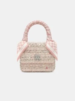 Amiri WOMEN - WOMEN'S BOUCLE MICRO MA BAG - Dusk Pink(Women Womens Boucle Micro Ma Bag Dusk Pink)