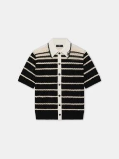 Amiri STRIPED BUTTON DOWN SHIRT - Black(Striped Button Down Shirt Black)