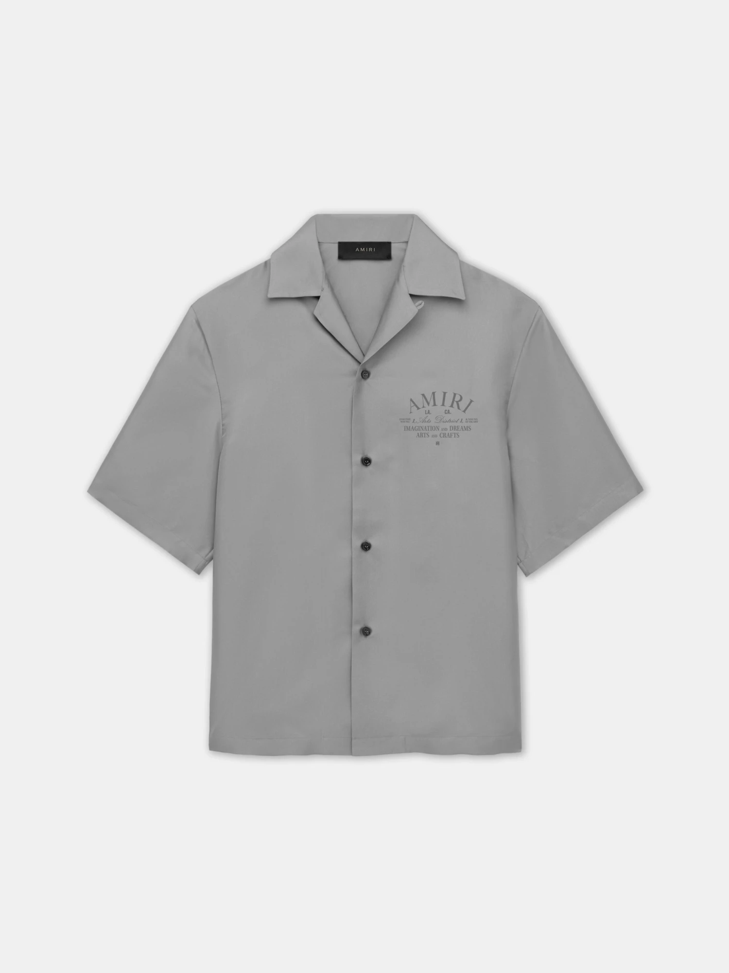 Amiri ARTS DISTRICT BOWLING SHIRT - Grey(Arts District Bowling Shirt Grey) 3 Amiri ARTS DISTRICT BOWLING SHIRT - Grey(Arts District Bowling Shirt Grey)