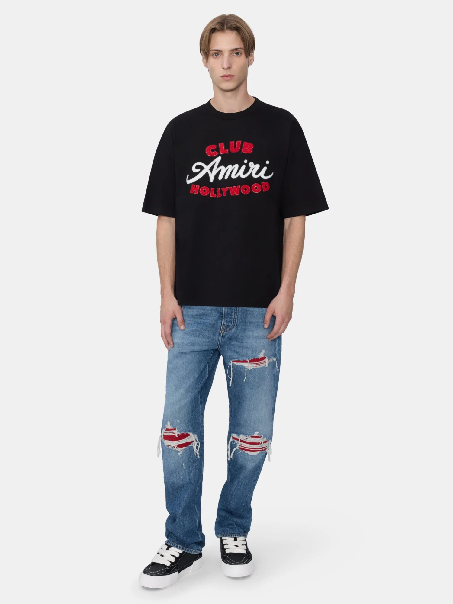 CLUB AMIRI OVERSIZED TEE - BLACK(Club Amiri Oversized Tee Black) 4 CLUB AMIRI OVERSIZED TEE - BLACK(Club Amiri Oversized Tee Black) - Image 2