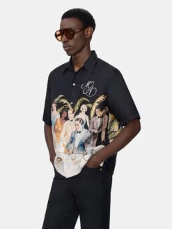 Amiri BAR SCENE BOWLING SHIRT - BLACK(Bar Scene Bowling Shirt Black) -Amiri 5d239916 4b79 4c99 a4b3 1eda8416c3f0