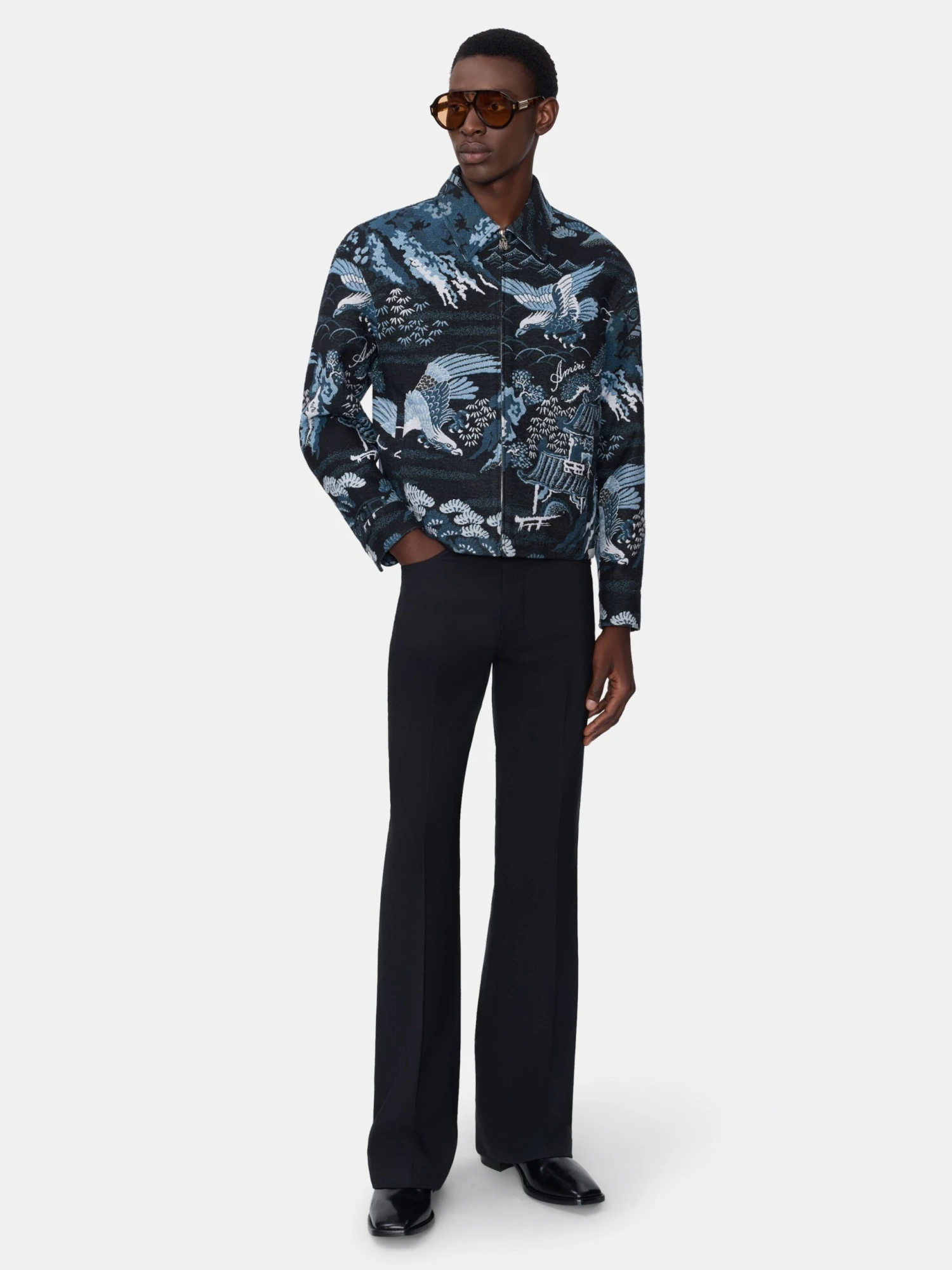 Amiri BIRD TAPESTRY BLOUSON - BLACK(Bird Tapestry Blouson Black) 4 Amiri BIRD TAPESTRY BLOUSON - BLACK(Bird Tapestry Blouson Black) - Image 2