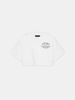 Amiri WOMEN - WOMEN'S ARTS DISTRICT CROPPED TEE - White(Women Womens Arts District Cropped Tee White)