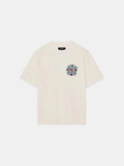 Amiri CRYSTAL OUT FOR TROUBLE OVERSIZED TEE - IVORY(Crystal Out For Trouble Oversized Tee Ivory)