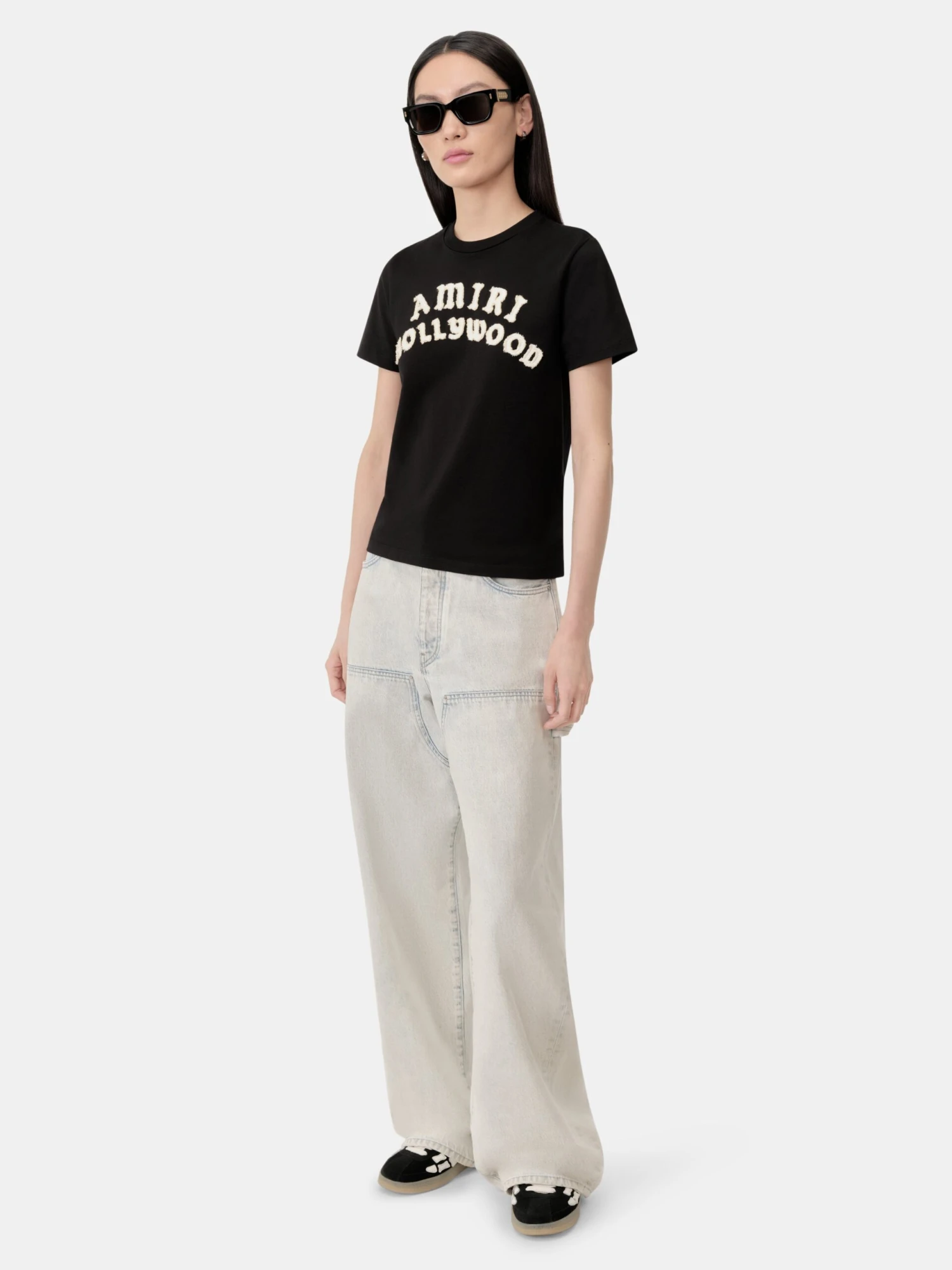 WOMEN - WOMEN'S AMIRI HOLLYWOOD TEE - Black(Women Womens Amiri Hollywood Tee Black) 4 WOMEN - WOMEN'S AMIRI HOLLYWOOD TEE - Black(Women Womens Amiri Hollywood Tee Black) - Image 2