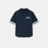 KIDS - KIDS' AMIRI HOLLYWOOD BASEBALL SHIRT - Midnight Blue(Kids Kids Amiri Hollywood Baseball Shirt Midnight Blue)