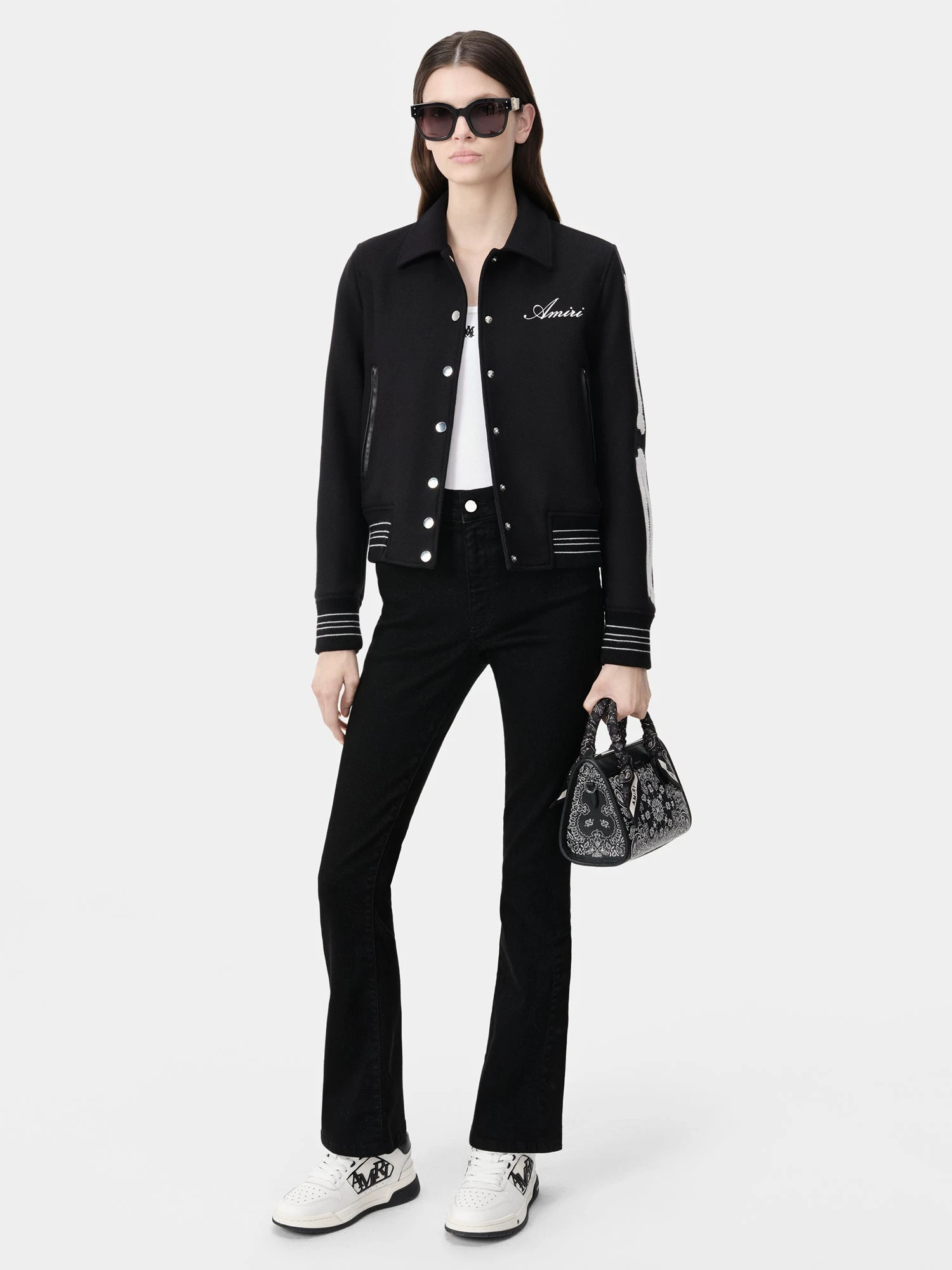 Amiri WOMEN - WOMEN'S BONES JACKET - Black(Women Womens Bones Jacket Black 2) 4 Amiri WOMEN - WOMEN'S BONES JACKET - Black(Women Womens Bones Jacket Black 2) - Image 2