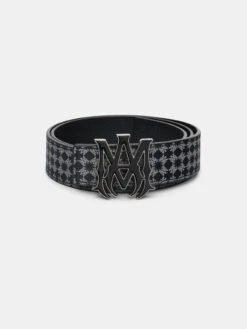 Amiri MA QUAD 4CM ENAMEL BELT - Black(Ma Quad 4cm Enamel Belt Black)