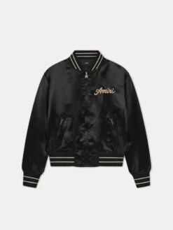 CLUB AMIRI SATIN JACKET - BLACK(Club Amiri Satin Jacket Black)