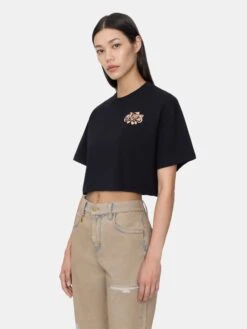 WOMEN - WOMEN'S THE AMIRIS CROPPED TEE - BLACK(Women Womens The Amiris Cropped Tee Black) 8 WOMEN - WOMEN'S THE AMIRIS CROPPED TEE - BLACK(Women Womens The Amiris Cropped Tee Black) -Amiri 752d9cbe 8443 4f9a 85c4 5da811bbe254