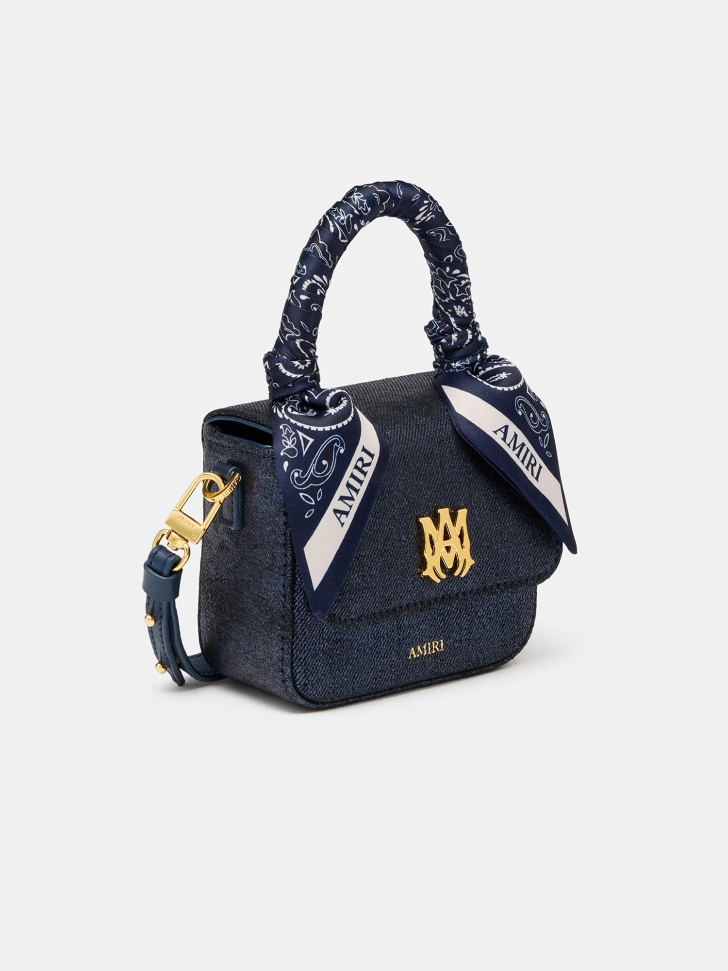 Amiri WOMEN - WOMEN'S DENIM MICRO MA BAG - WET SHIMMER(Women Womens Denim Micro Ma Bag Wet Shimmer) 5 Amiri WOMEN - WOMEN'S DENIM MICRO MA BAG - WET SHIMMER(Women Womens Denim Micro Ma Bag Wet Shimmer) - Image 3