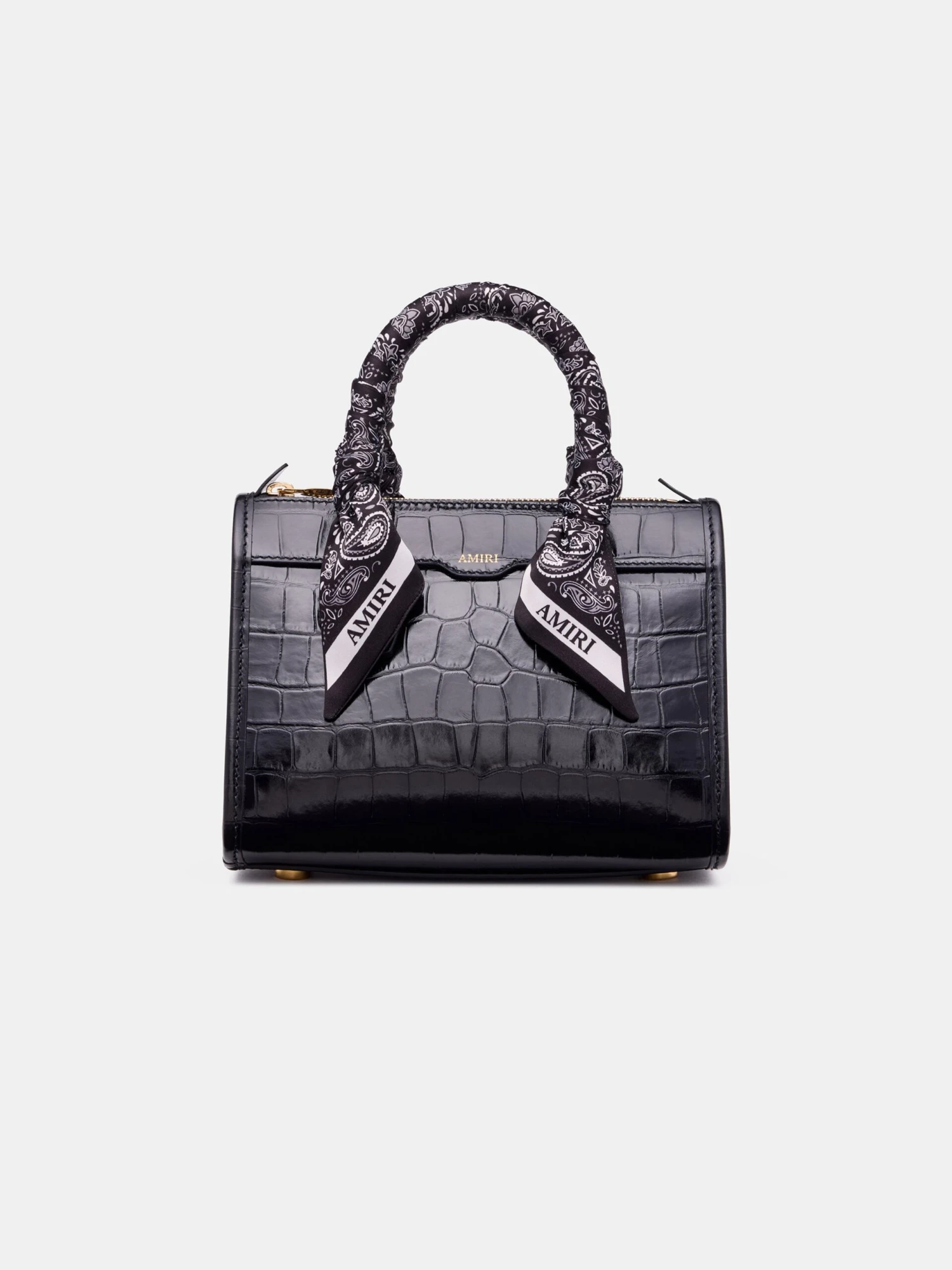 Amiri WOMEN - WOMEN'S CROC MICRO TRIANGLE BAG - BLACK(Women Womens Croc Micro Triangle Bag Black) 3 Amiri WOMEN - WOMEN'S CROC MICRO TRIANGLE BAG - BLACK(Women Womens Croc Micro Triangle Bag Black)