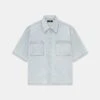 AMIRI 3D SHORT SLEEVE SNAP SHIRT - Light Indigo(Amiri 3d Short Sleeve Snap Shirt Light Indigo) 2 AMIRI 3D SHORT SLEEVE SNAP SHIRT - Light Indigo(Amiri 3d Short Sleeve Snap Shirt Light Indigo) -Amiri 7b805b4f 9cf7 44a5 92f6 562059e9d8fe
