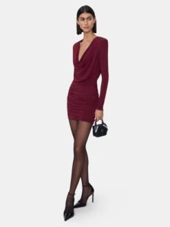 Amiri WOMEN - WOMEN'S COWL NECK MINI DRESS - WINE(Women Womens Cowl Neck Mini Dress Wine) 8 Amiri WOMEN - WOMEN'S COWL NECK MINI DRESS - WINE(Women Womens Cowl Neck Mini Dress Wine) -Amiri 8199c9ba 2f31 4e8d 948e 5b59b58fecd6
